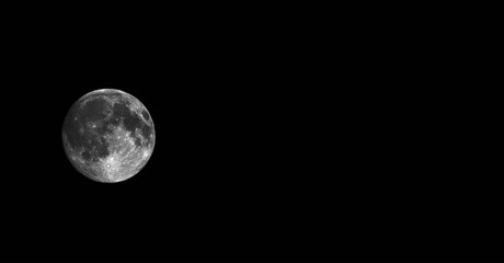 Waxing Gibbous Moon among stars