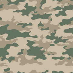 Fototapeta premium Military camouflage vector background, army texture, trendy pattern for uniform.