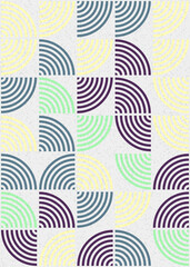 Abstract Geometric Pattern generative computational art illustration
