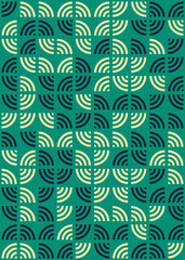 Fototapeta premium Abstract Geometric Pattern generative computational art illustration