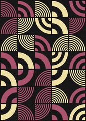 Abstract Geometric Pattern generative computational art illustration