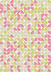 Abstract Geometric Pattern generative computational art illustration