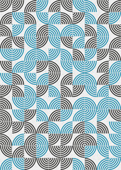 Fototapeta premium Abstract Geometric Pattern generative computational art illustration