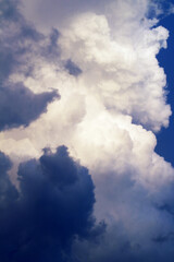 sky, clouds after evening rain