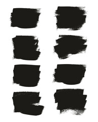 Flat Calligraphy Paint Brush Regular Short Background High Detail Abstract Vector Background Set 