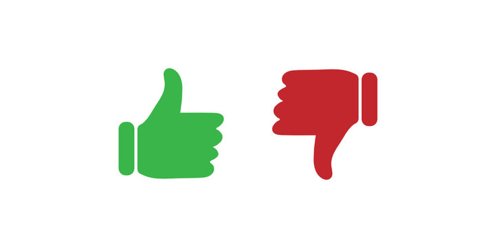 Like and dislike SVG icon set for website and mobile applications.