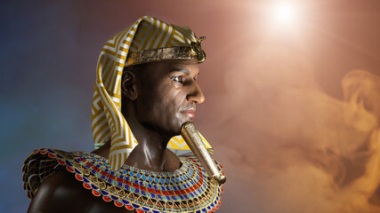 Obraz premium ancient Egyptian Pharaoh render 3d