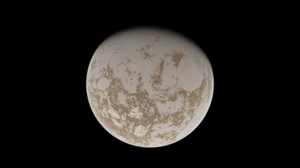 science fiction wallpaper, beauty of deep space, planet in space 3d rendering