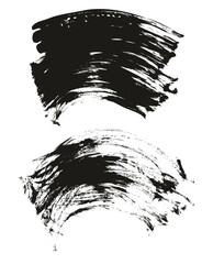 Flat Fan Brush Regular Curved Background High Detail Abstract Vector Background Set 