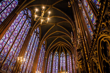 St Chappelle, Paris, France, Catholic Church