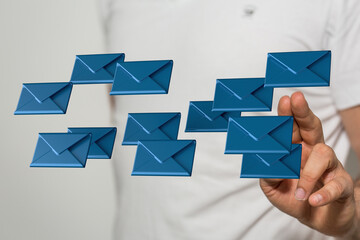 email marketing concept, send e-mail or newsletter.