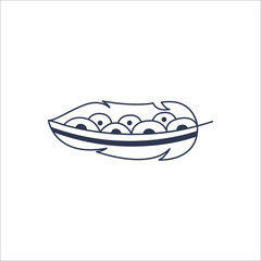 Decorative beautiful feather isolated on a white background. Boho style. Element of Indian tribes. Vector illustration