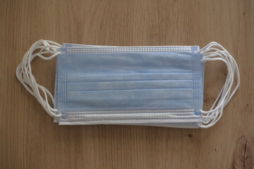 Nahaufnahme von Einwegmasken, Masken, Corona, 2020, COVID-19