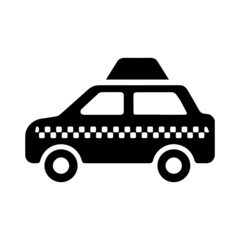 Taxi car transport vector icon