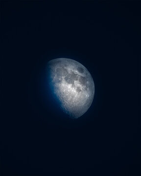 Amazing moon picture taken at night