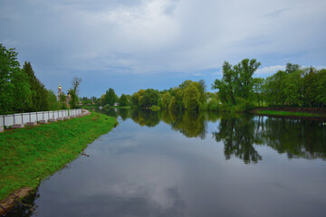 View of the River Polisth from a living bridge