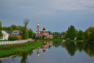 View of the Resurrection Cathedral from a living bridge