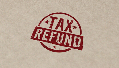 Tax refund stamp and stamping