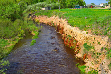 Landscape view of the Psiju River