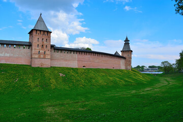 View of the walls of Novgorod's children's