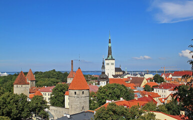 Obraz premium Old Town of Tallinn, Estonia