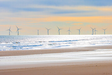 Offshore windfarm from the shore