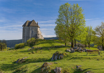 Remains of the fort Sokolac in Brinje