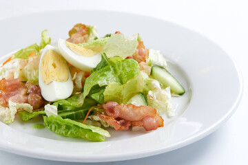 salad with cucumber and egg