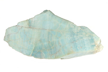 amazonite from Madagascar isolated on white background