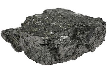 graphite from Sunk, Austria isolated on white background