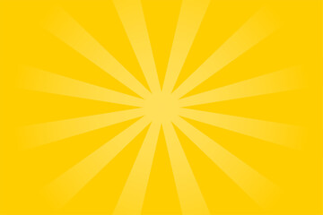 Background with rotating ornaments in bright yellow color. Vector illustration