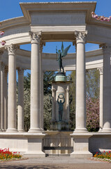 Welsh National War Memorial in Alexandra Gardens, Cathays Park, Cardiff, Wales, UK