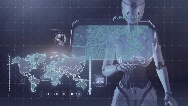 Android works with maps on a virtual dashboard.