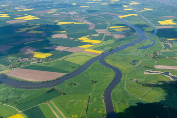 Zusammenfluss von Aller und Weser