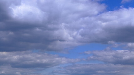 chmury, obłoki, niebo, błękit, clouds against the blue sky