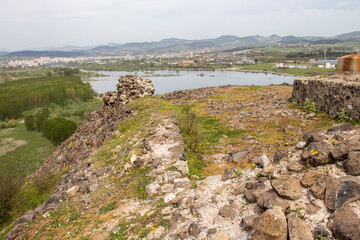 Ruins of ancient Vishegrad Fortressr near town of Kardzhali, Bulgaria