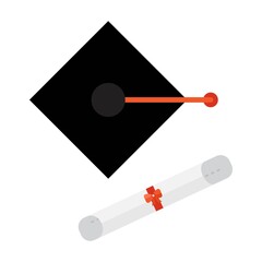 Graduation cap vector isolated on white background. Graduation cap Icon.