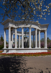 Welsh National War Memorial in Alexandra Gardens, Cathays Park, Cardiff, Wales, UK