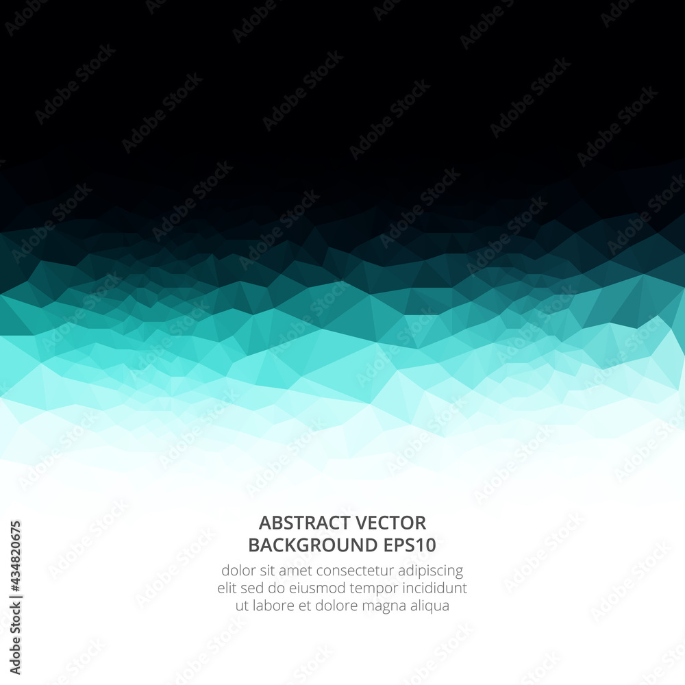 Poster abstract image with texture of light, triangles.