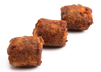 A Falafel Isolated on a White Background
