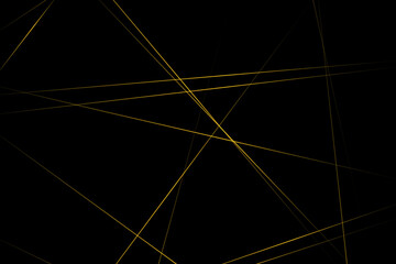 Abstract black with gold lines, triangles background modern design. Vector illustration EPS 10.