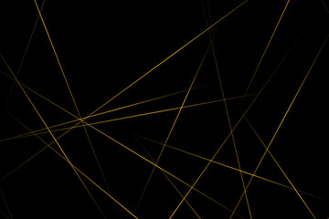 Abstract black with gold lines, triangles background modern design. Vector illustration EPS 10.