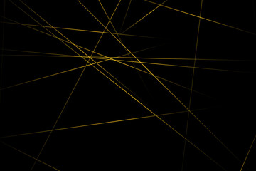 Abstract black with gold lines, triangles background modern design. Vector illustration EPS 10.