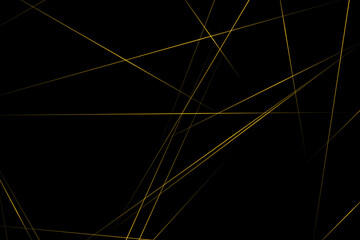 Abstract black with gold lines, triangles background modern design. Vector illustration EPS 10.