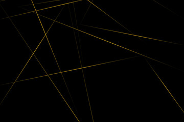 Abstract black with gold lines, triangles background modern design. Vector illustration EPS 10.