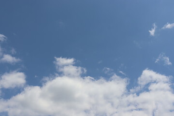 いくつかの雲と青い空