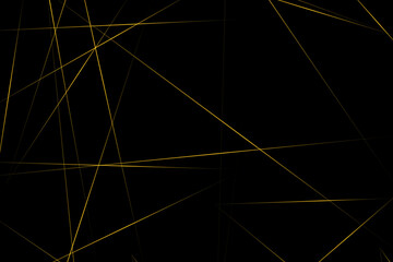 Abstract black with gold lines, triangles background modern design. Vector illustration EPS 10.