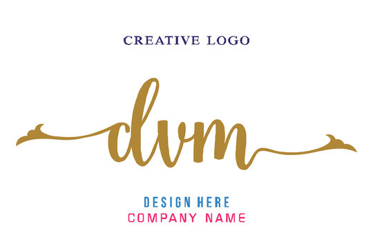 DVM lettering logo is simple, easy to understand and authoritative