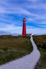 Leuchtturm in den Dünen von Schiermonnikoog, Holland, Niederlande