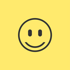 Smile flat face symbol